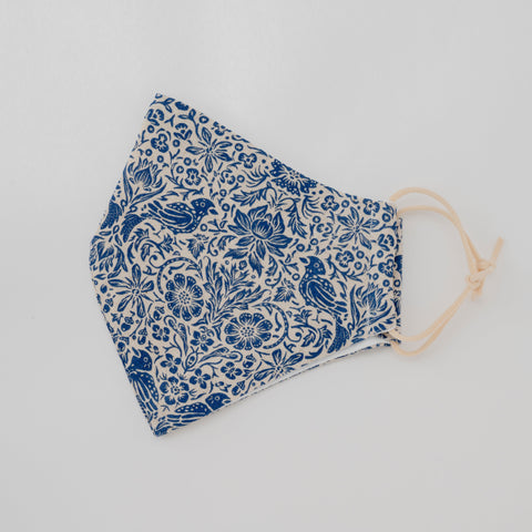 イジャクノ絨毯_マスク さえずるもり ブルー