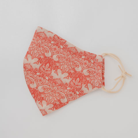 イジャクノ絨毯_マスク 木の実どろぼう レッド