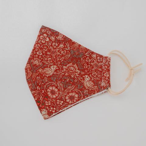 イジャクノ絨毯_マスク さえずるもり レッド