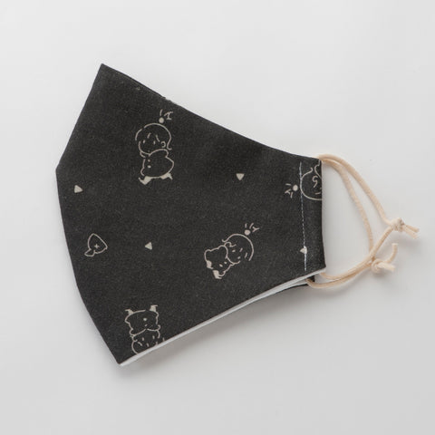 イジャクノ絨毯_マスク 幼女ちゃん ブラック