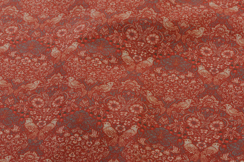 イジャクノ絨毯_さえずるもりレッド