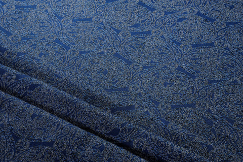 イジャクノ絨毯_WOVEN 朝日のアラビック ブルー