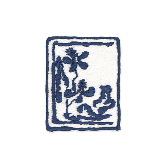 どくだみがらのカード - しろあお