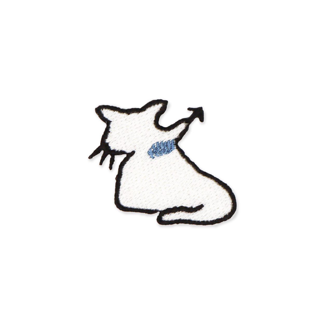 くびねっこをつかまれるしろねこ
